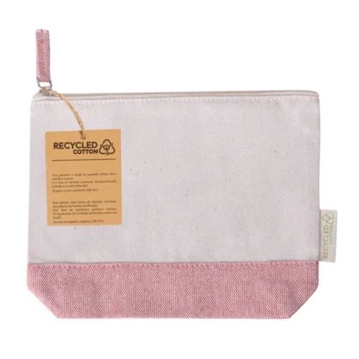 Gift Campaign Pochette promozionale in cotone riciclato con base e maniglia colorate> Pochette Personalizzate