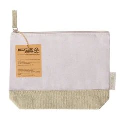Gift Campaign Pochette promozionale in cotone riciclato con base e maniglia colorate></noscript> Pochette Personalizzate
