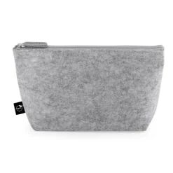 Gift Campaign Pochette spaziosa in feltro riciclato con chiusura a zip></noscript> Pochette Personalizzate
