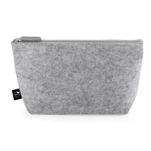Gift Campaign Pochette spaziosa in feltro riciclato con chiusura a zip> Pochette Personalizzate