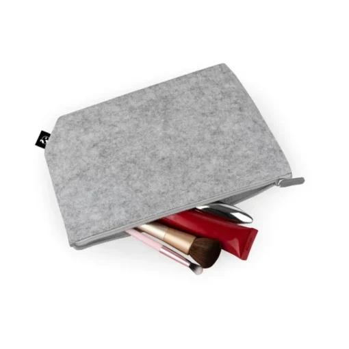 Gift Campaign Pochette spaziosa in feltro riciclato con chiusura a zip> Pochette Personalizzate