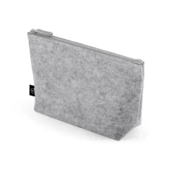 Gift Campaign Pochette spaziosa in feltro riciclato con chiusura a zip></noscript> Pochette Personalizzate