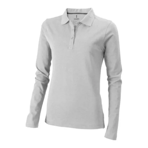 Gift Campaign Polo a maniche lunghe da donna in cotone piqué da 200 g/m2 Elevate Life> Polo Personalizzate