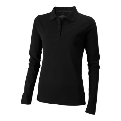 Gift Campaign Polo a maniche lunghe da donna in cotone piqué da 200 g/m2 Elevate Life> Polo Personalizzate