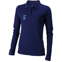 Gift Campaign Polo a maniche lunghe da donna in cotone piqué da 200 g/m2 Elevate Life></noscript> Polo Personalizzate