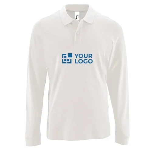 Gift Campaign Polo a maniche lunghe da uomo in cotone pettinato 180g/m2 SOL'S Perfect> Polo Personalizzate