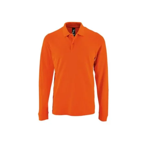 Gift Campaign Polo a maniche lunghe da uomo in cotone pettinato 180g/m2 SOL'S Perfect> Polo Personalizzate