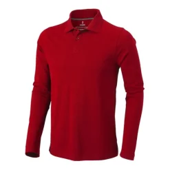 Gift Campaign Polo a maniche lunghe da uomo in cotone piqué da 200 g/m2 Elevate Life> Polo Personalizzate
