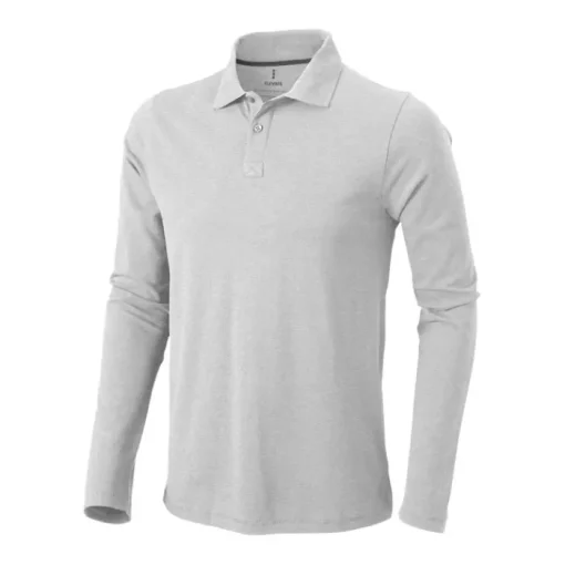 Gift Campaign Polo a maniche lunghe da uomo in cotone piqué da 200 g/m2 Elevate Life> Polo Personalizzate