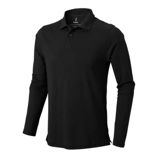 Gift Campaign Polo a maniche lunghe da uomo in cotone piqué da 200 g/m2 Elevate Life> Polo Personalizzate