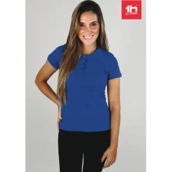 Gift Campaign Polo aderente da donna in 100% cotone piquet cardato 195 g/m2 THC Eve></noscript> Polo Personalizzate