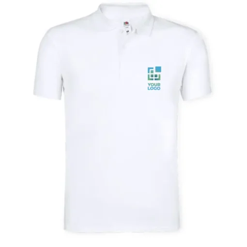 Gift Campaign Polo bianca da adulto cotone piquet da 175g/m2 della Fruit Of The Loom> Polo Personalizzate