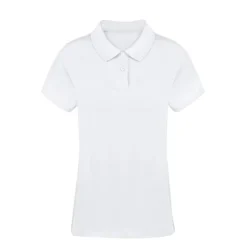 Gift Campaign Polo bianca da donna con 2 bottoni in 100% cotone piqué 220 g/m2></noscript> Polo Personalizzate