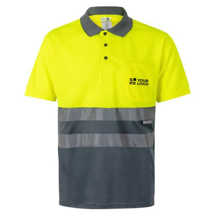 Gift Campaign Polo bicolore da lavoro extra large in poliestere da 160g/m2 Velilla> Polo Personalizzate