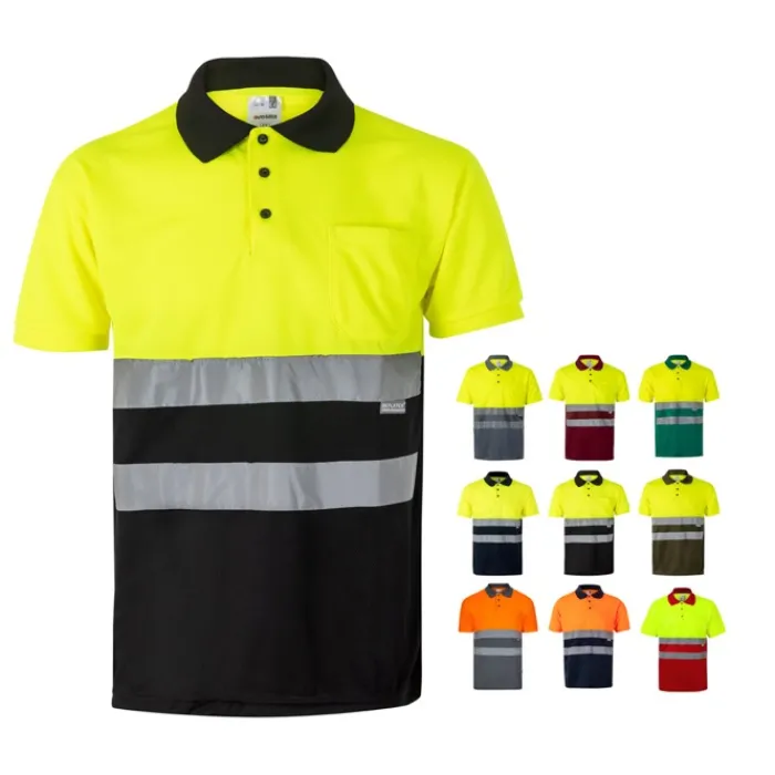 Gift Campaign Polo bicolore da lavoro in poliestere 160g/m2 extra large Velilla> Polo Personalizzate