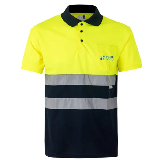 Gift Campaign Polo bicolore da lavoro in poliestere 160g/m2 extra large Velilla> Polo Personalizzate