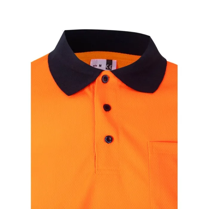 Gift Campaign Polo bicolore da lavoro in poliestere 160g/m2 extra large Velilla> Polo Personalizzate
