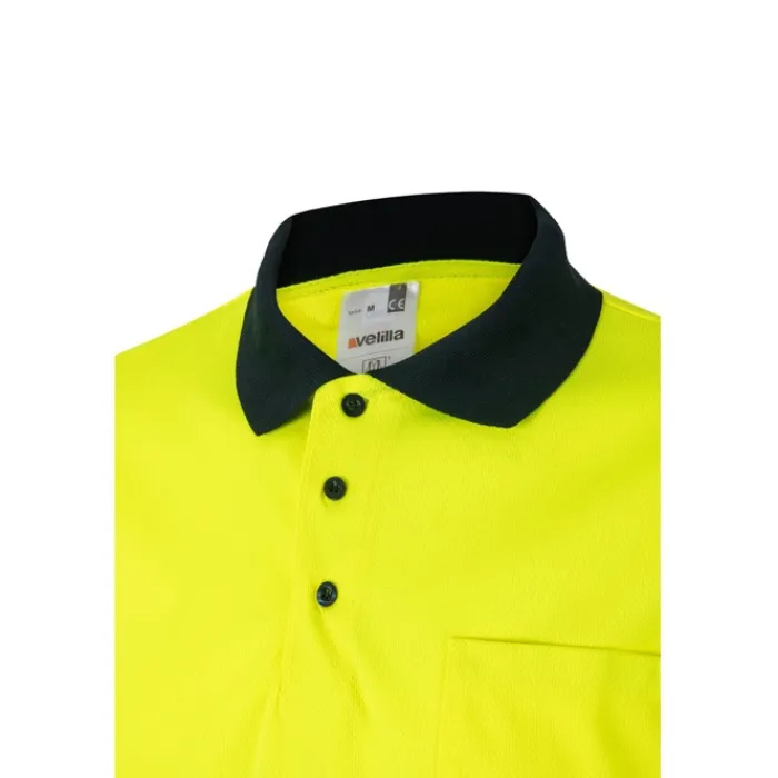 Gift Campaign Polo bicolore da lavoro microforata in poliestere 160g/m2 Velilla> Polo Personalizzate
