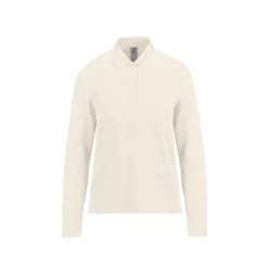 Gift Campaign Polo classica da donna a maniche lunghe in cotone piqué 180 g/m2 B&C><noscript><img width=