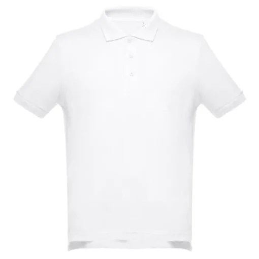 Gift Campaign Polo con maniche a costine in cotone piquet da 195 g/m2 THC Adam> Polo Personalizzate