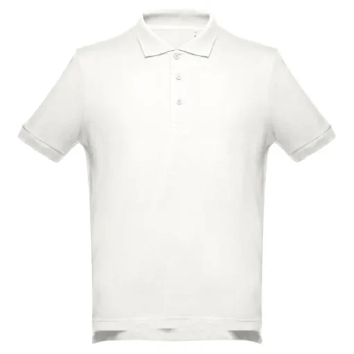 Gift Campaign Polo con maniche a costine in cotone piquet da 195 g/m2 THC Adam> Polo Personalizzate