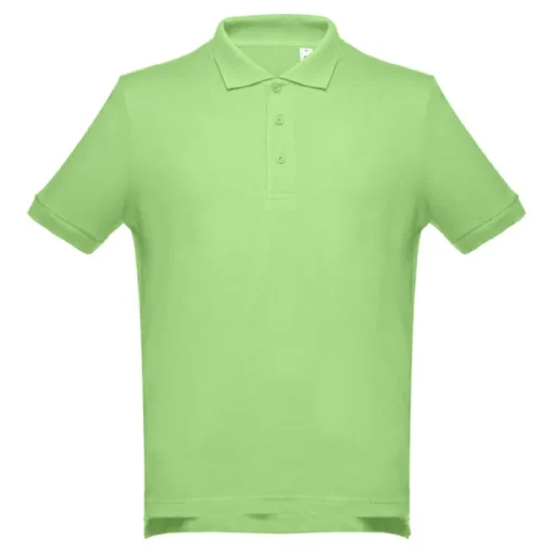 Gift Campaign Polo con maniche a costine in cotone piquet da 195 g/m2 THC Adam> Polo Personalizzate