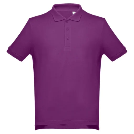 Gift Campaign Polo con maniche a costine in cotone piquet da 195 g/m2 THC Adam> Polo Personalizzate