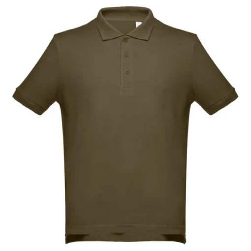 Gift Campaign Polo con maniche a costine in cotone piquet da 195 g/m2 THC Adam> Polo Personalizzate