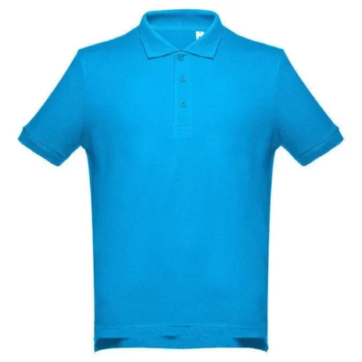 Gift Campaign Polo con maniche a costine in cotone piquet da 195 g/m2 THC Adam> Polo Personalizzate