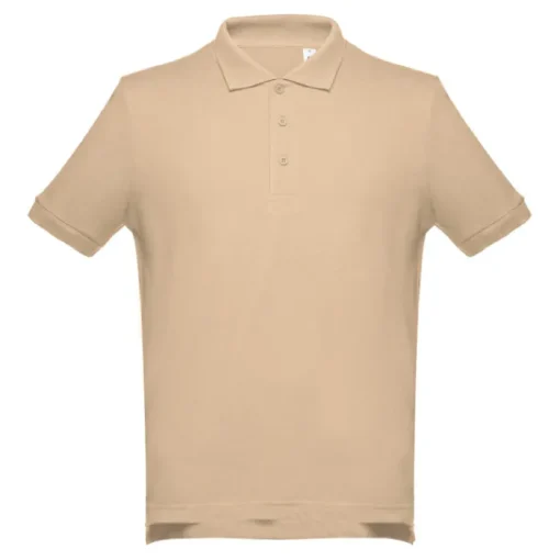 Gift Campaign Polo con maniche a costine in cotone piquet da 195 g/m2 THC Adam> Polo Personalizzate