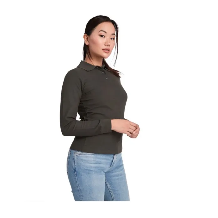 Gift Campaign Polo da donna a maniche lunghe in 100% cotone piqué 220 g/m2 Roly> Polo Personalizzate