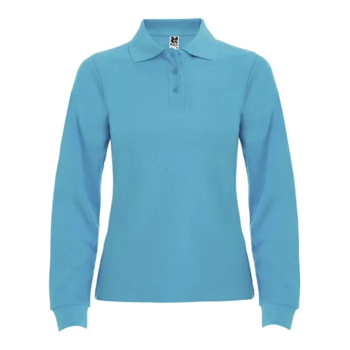 Gift Campaign Polo da donna a maniche lunghe in 100% cotone piqué 220 g/m2 Roly> Polo Personalizzate