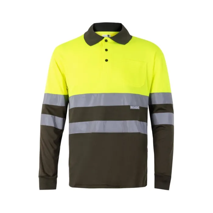 Gift Campaign Polo da lavoro a manica lunga con bande riflettenti 160 g/m2 Velilla> Polo Personalizzate
