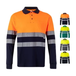 Gift Campaign Polo da lavoro a maniche lunghe bande alta visibilità 150g/m2 Velilla></noscript> Polo Personalizzate