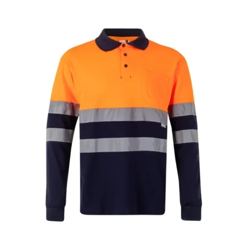 Gift Campaign Polo da lavoro a maniche lunghe bande alta visibilità 150g/m2 Velilla> Polo Personalizzate