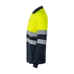 Gift Campaign Polo da lavoro a maniche lunghe con bande riflettenti 160 g/m2 Velilla> Polo Personalizzate
