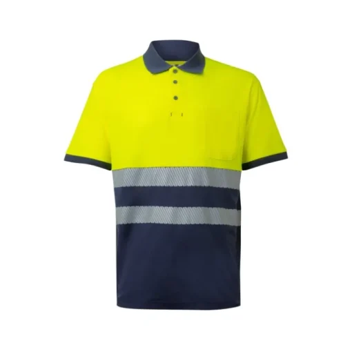 Gift Campaign Polo da lavoro a maniche corte in piqué bicolore 150 g/m2 Velilla> Polo Personalizzate