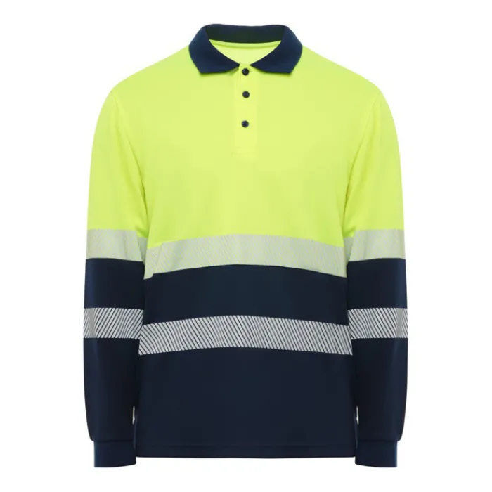 Gift Campaign Polo da lavoro ad alta visibilità maniche lunghe 170 g/m2 Roly Vega LS> Polo Personalizzate