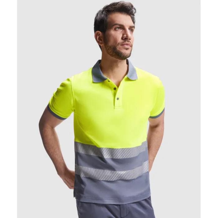 Gift Campaign Polo da lavoro ad alta visibilità a maniche corte 170 g/m2 Roly Atrio> Polo Personalizzate