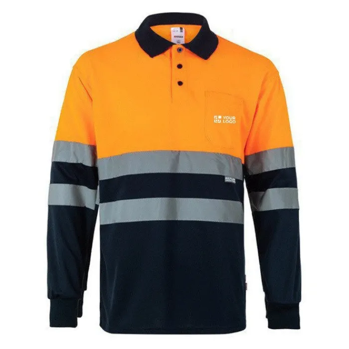 Gift Campaign Polo da lavoro bicolore a maniche lunghe extra large 160 g/m2 Velilla> Polo Personalizzate