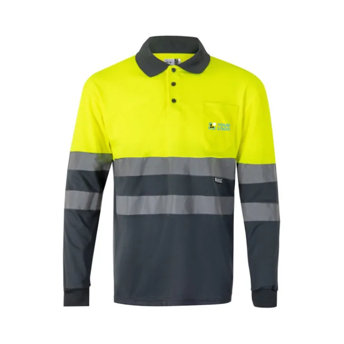 Gift Campaign Polo da lavoro grande a maniche lunghe in poliestere 160g/m2 Velilla> Polo Personalizzate