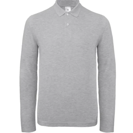 Gift Campaign Polo da uomo a maniche lunghe in cotone da 180 g/m2 B&C> Polo Personalizzate