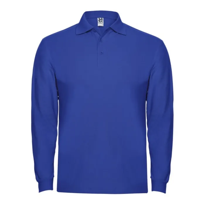 Gift Campaign Polo da uomo a maniche lunghe in 100% cotone piqué 220 g/m2 Roly> Polo Personalizzate