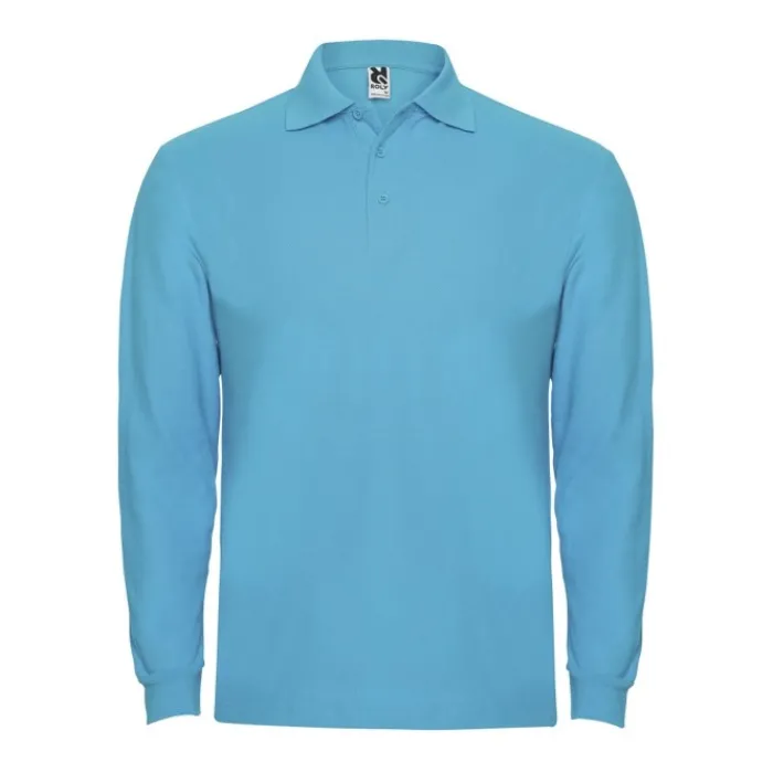 Gift Campaign Polo da uomo a maniche lunghe in 100% cotone piqué 220 g/m2 Roly> Polo Personalizzate