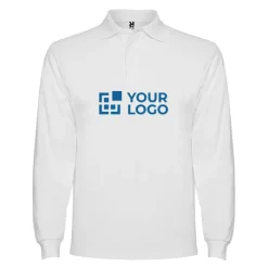 Gift Campaign Polo da uomo a maniche lunghe in 100% cotone piqué 220 g/m2 Roly><noscript><img width=