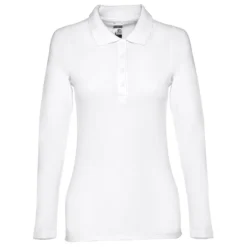 Gift Campaign Polo donna a maniche lunghe in cotone piquet cardato 210g/m2 THC Bern> Polo Personalizzate