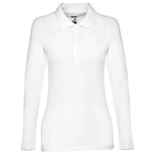 Gift Campaign Polo donna a maniche lunghe in cotone piquet cardato 210g/m2 THC Bern> Polo Personalizzate