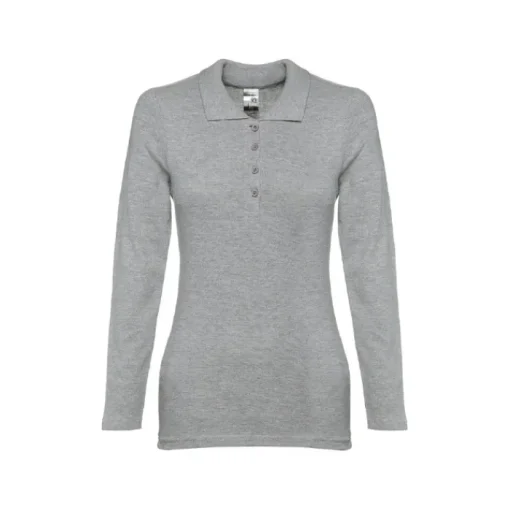 Gift Campaign Polo donna a maniche lunghe in cotone piquet cardato 210g/m2 THC Bern> Polo Personalizzate