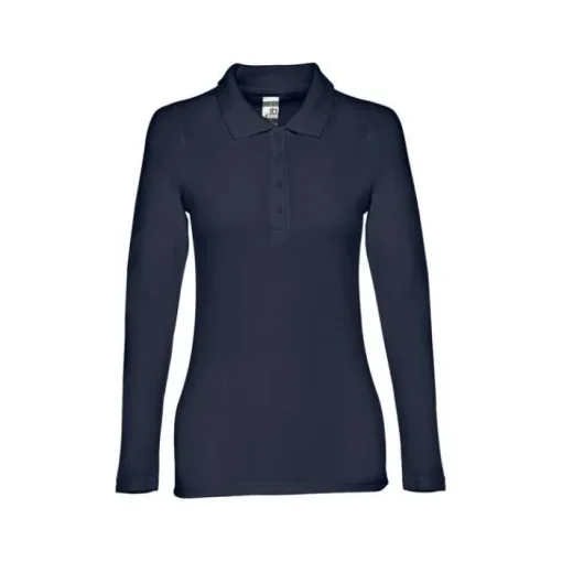 Gift Campaign Polo donna a maniche lunghe in cotone piquet cardato 210g/m2 THC Bern> Polo Personalizzate
