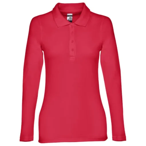 Gift Campaign Polo donna a maniche lunghe in cotone piquet cardato 210g/m2 THC Bern> Polo Personalizzate